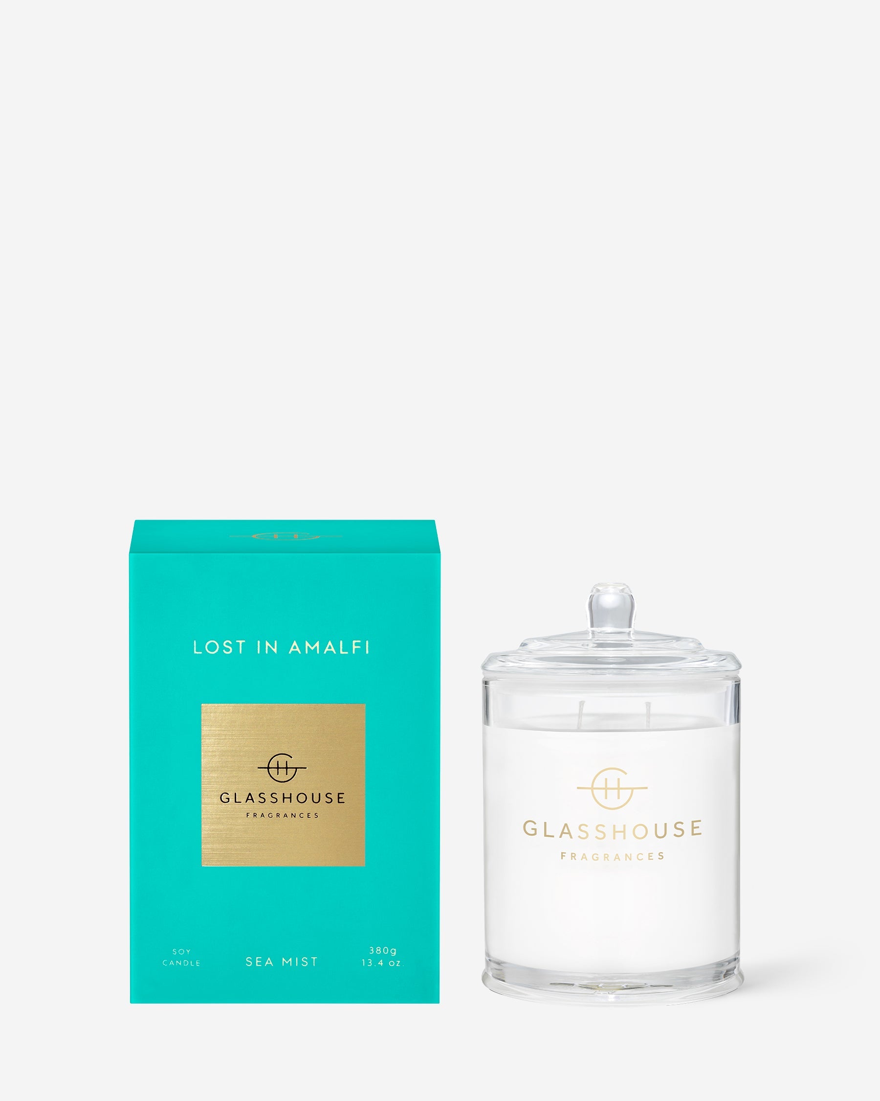 Glasshouse Fragrances 380g Scented Candle Lost in Amalfi