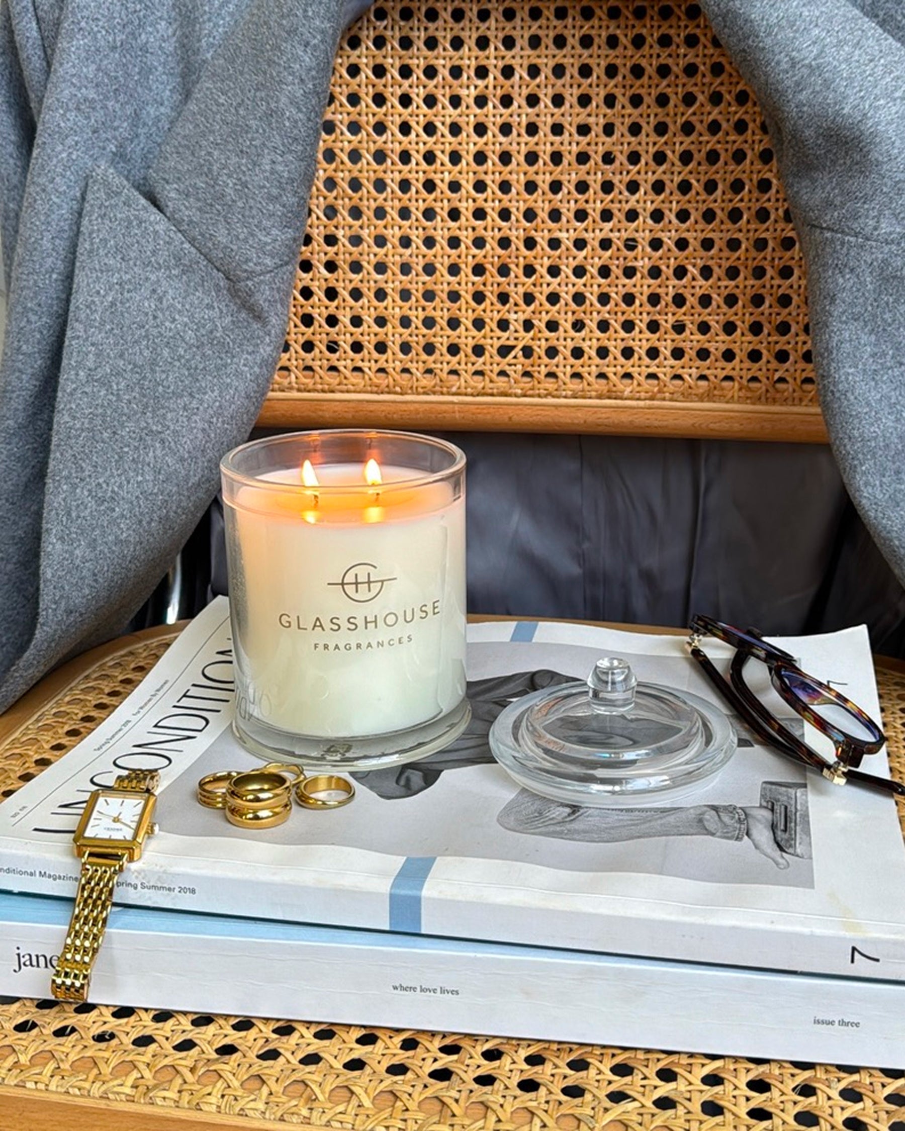 Glasshouse Fragrances 380g Scented Candle Lost in Amalfi