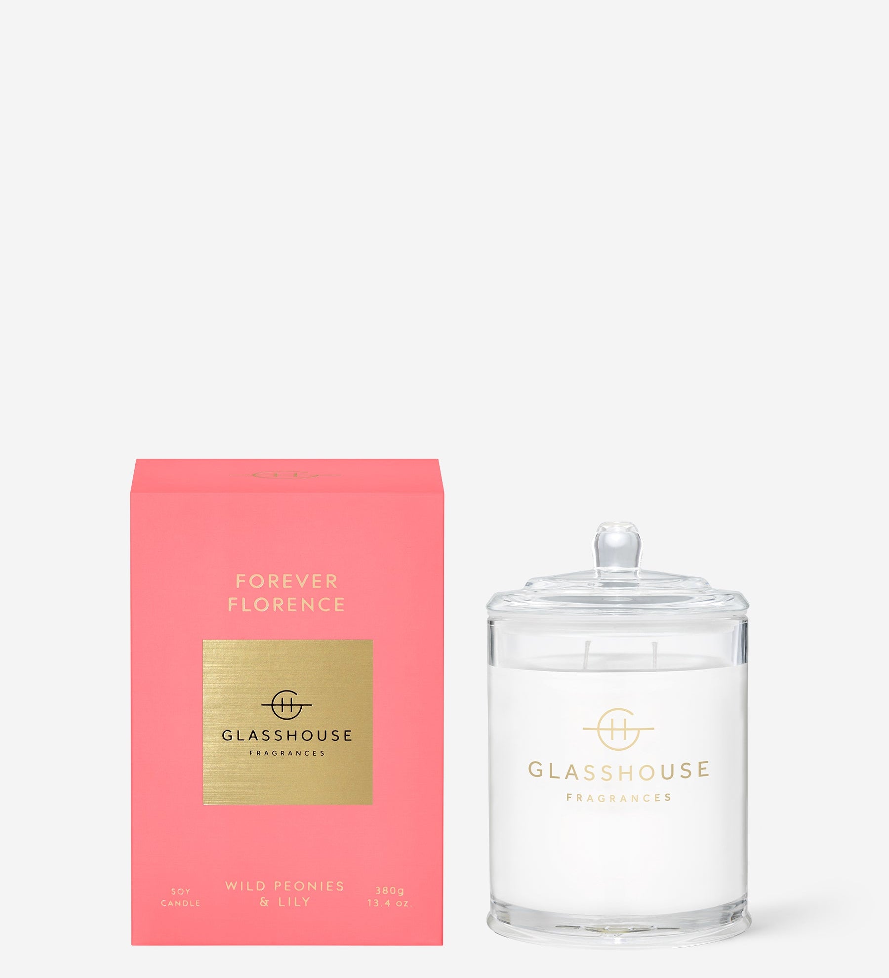 Glasshouse Fragrances 380g Scented Candle Forever Florence