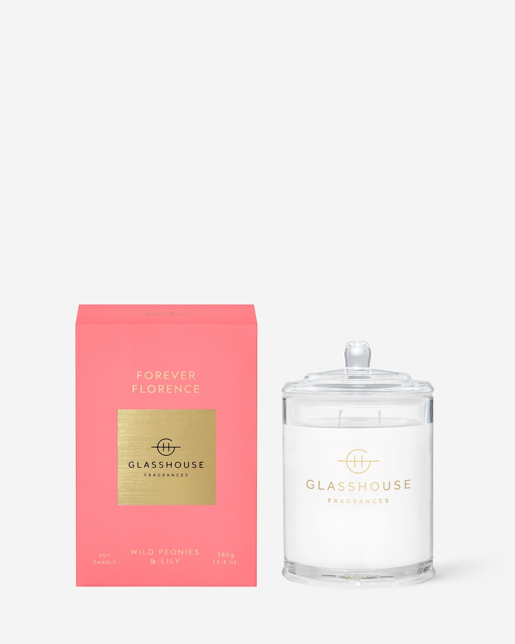Glasshouse Fragrances 380g Scented Candle Forever Florence