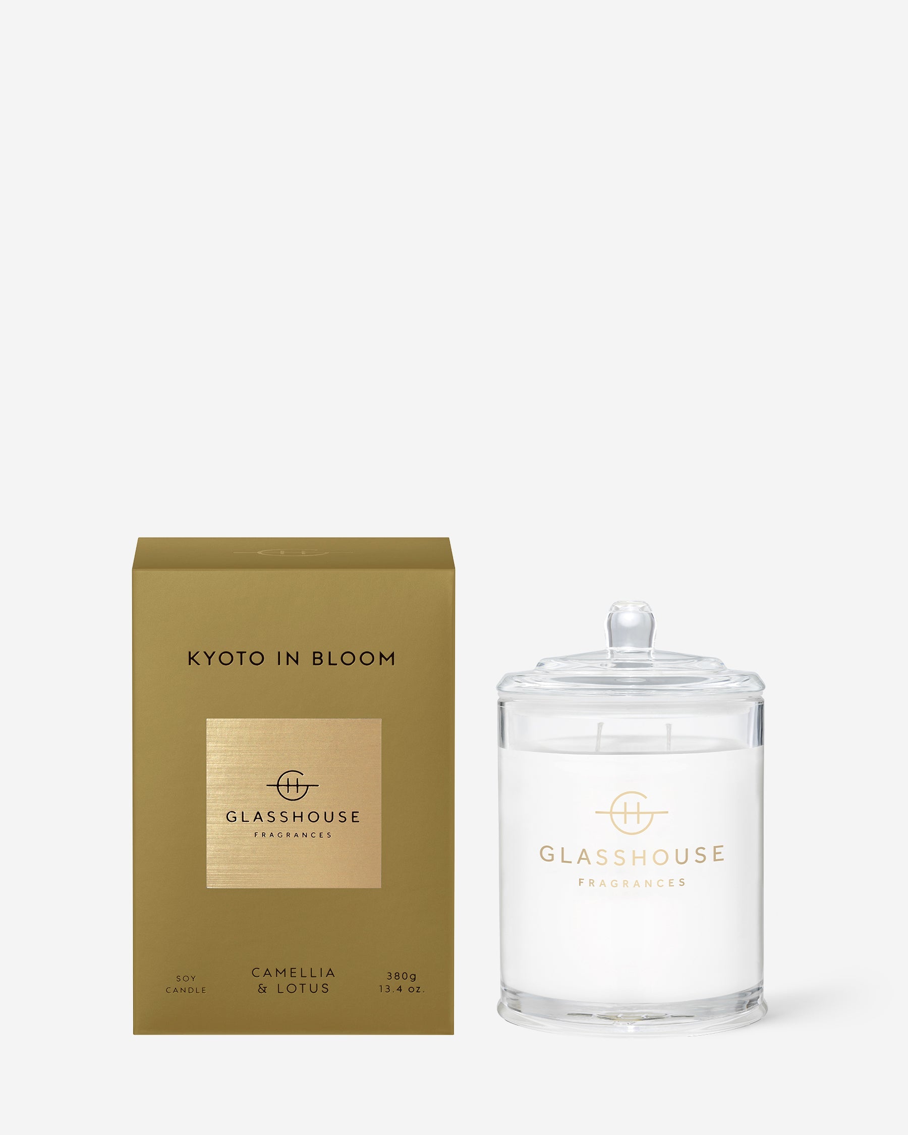 Glasshouse Fragrances 380g Scented Candle Kyoto in Bloom