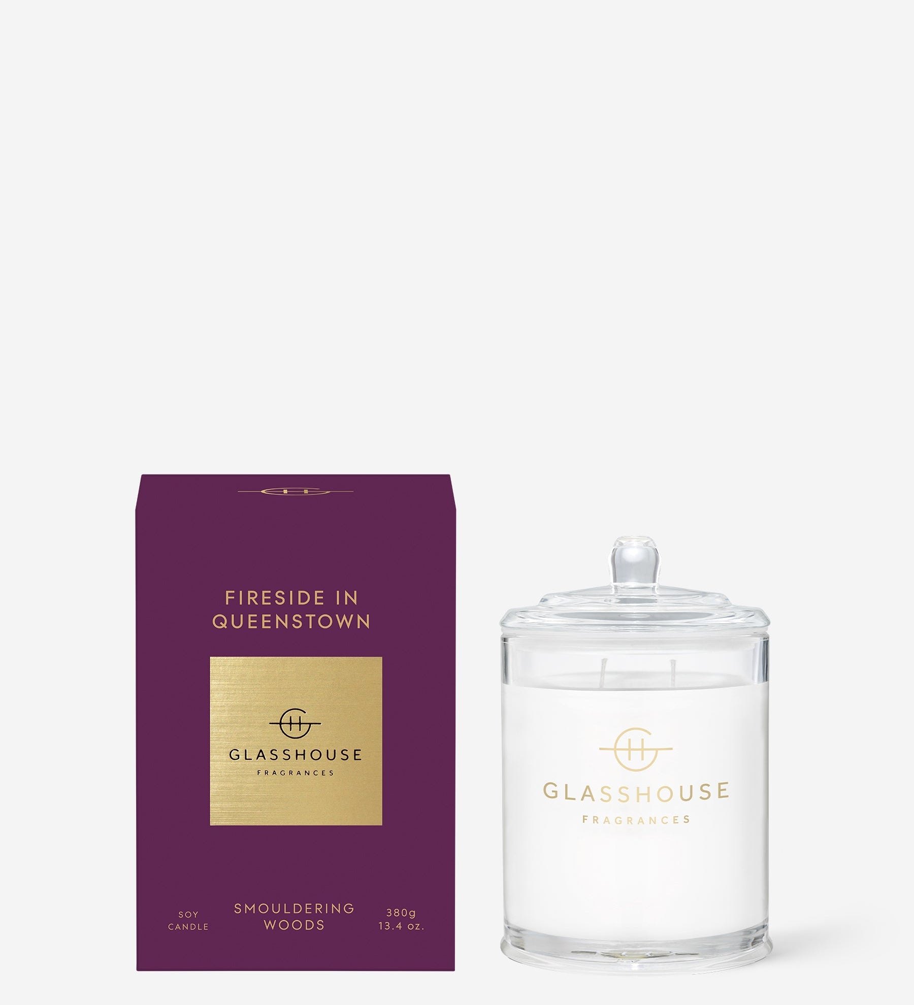 Glasshouse Fragrances 380g Scented Candle Fireside in Queenstown