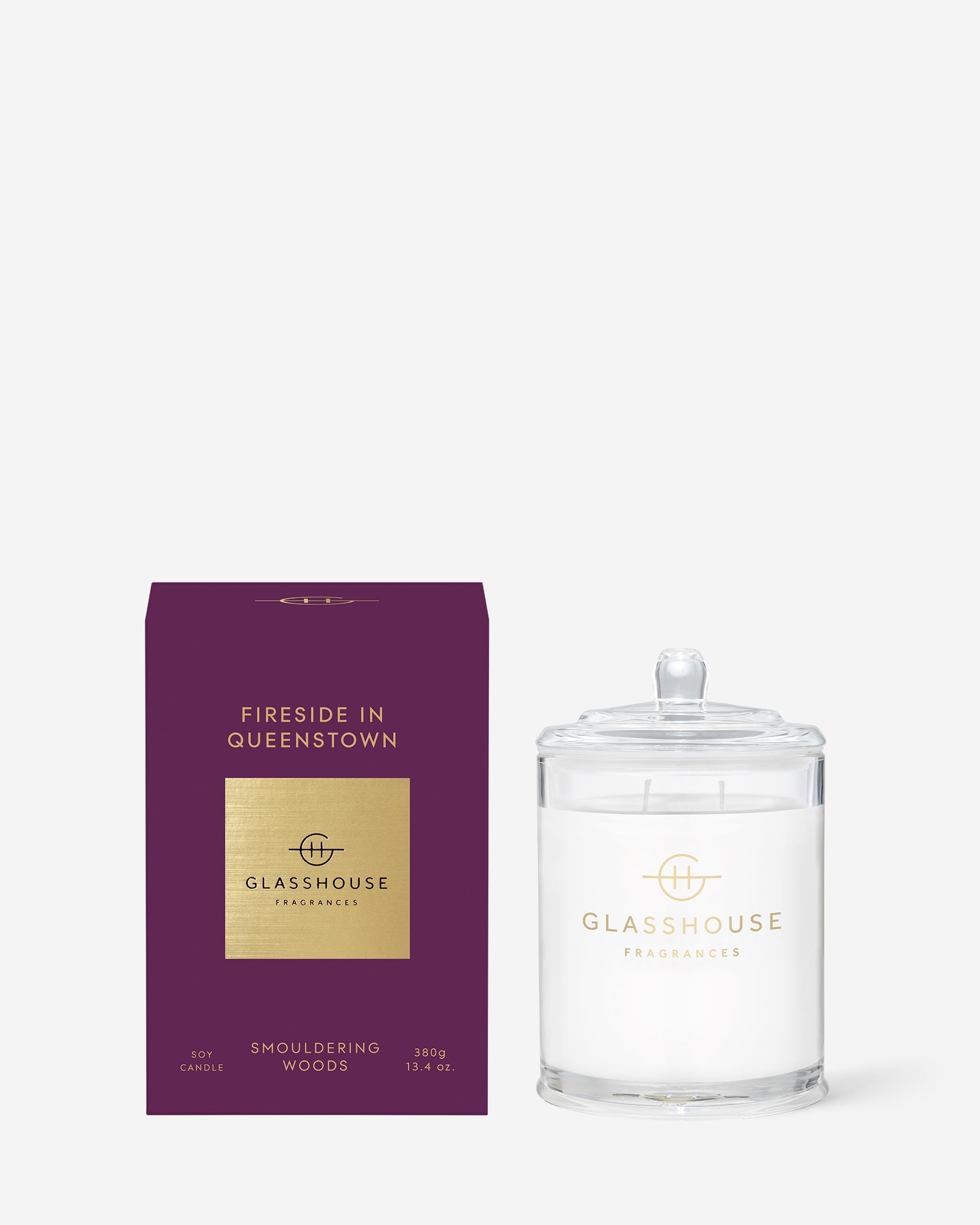 Glasshouse Fragrances 380g Scented Candle Fireside in Queenstown