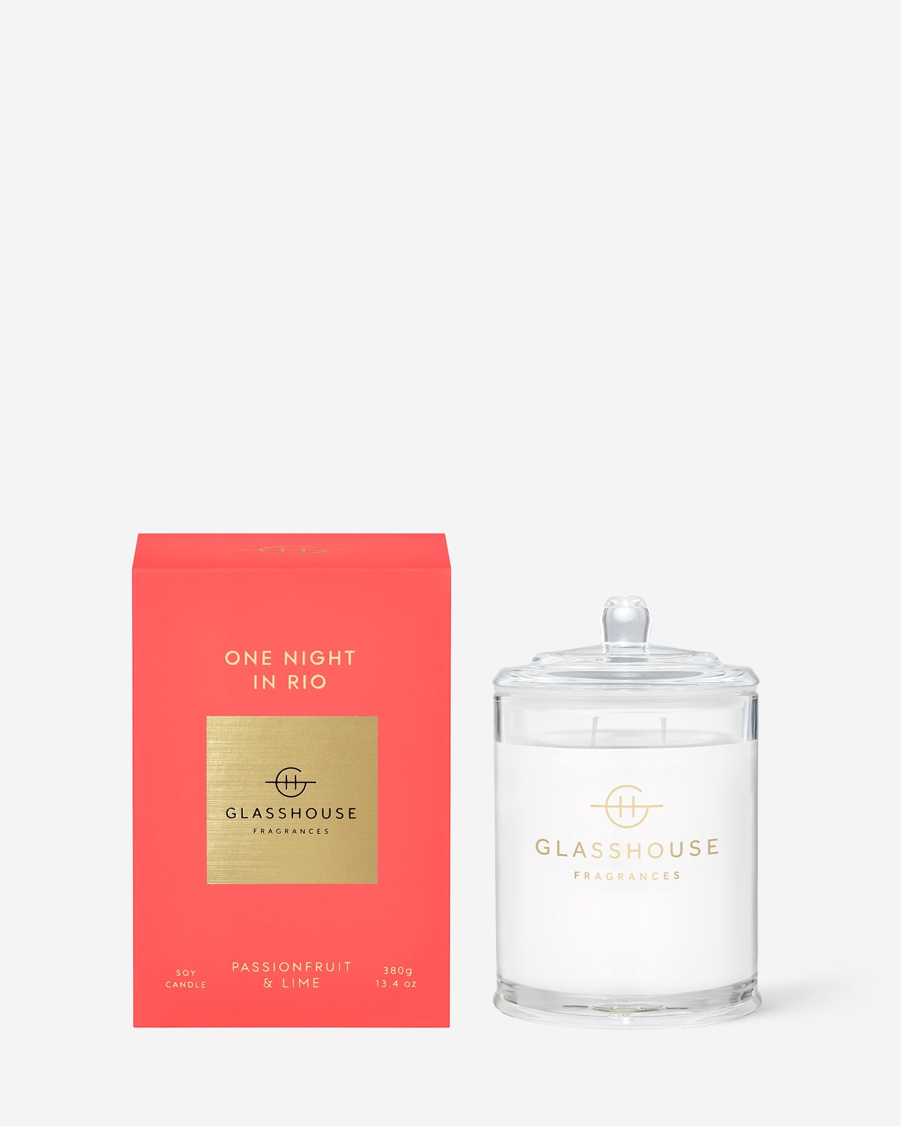 Glasshouse Fragrances 380g Scented Candle One Night in Rio