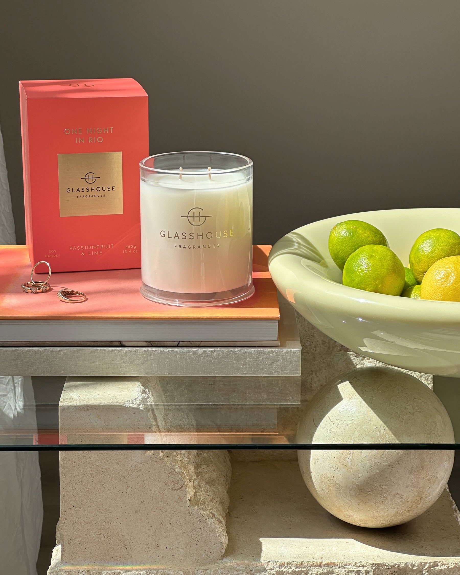 Glasshouse Fragrances 380g Scented Candle One Night in Rio