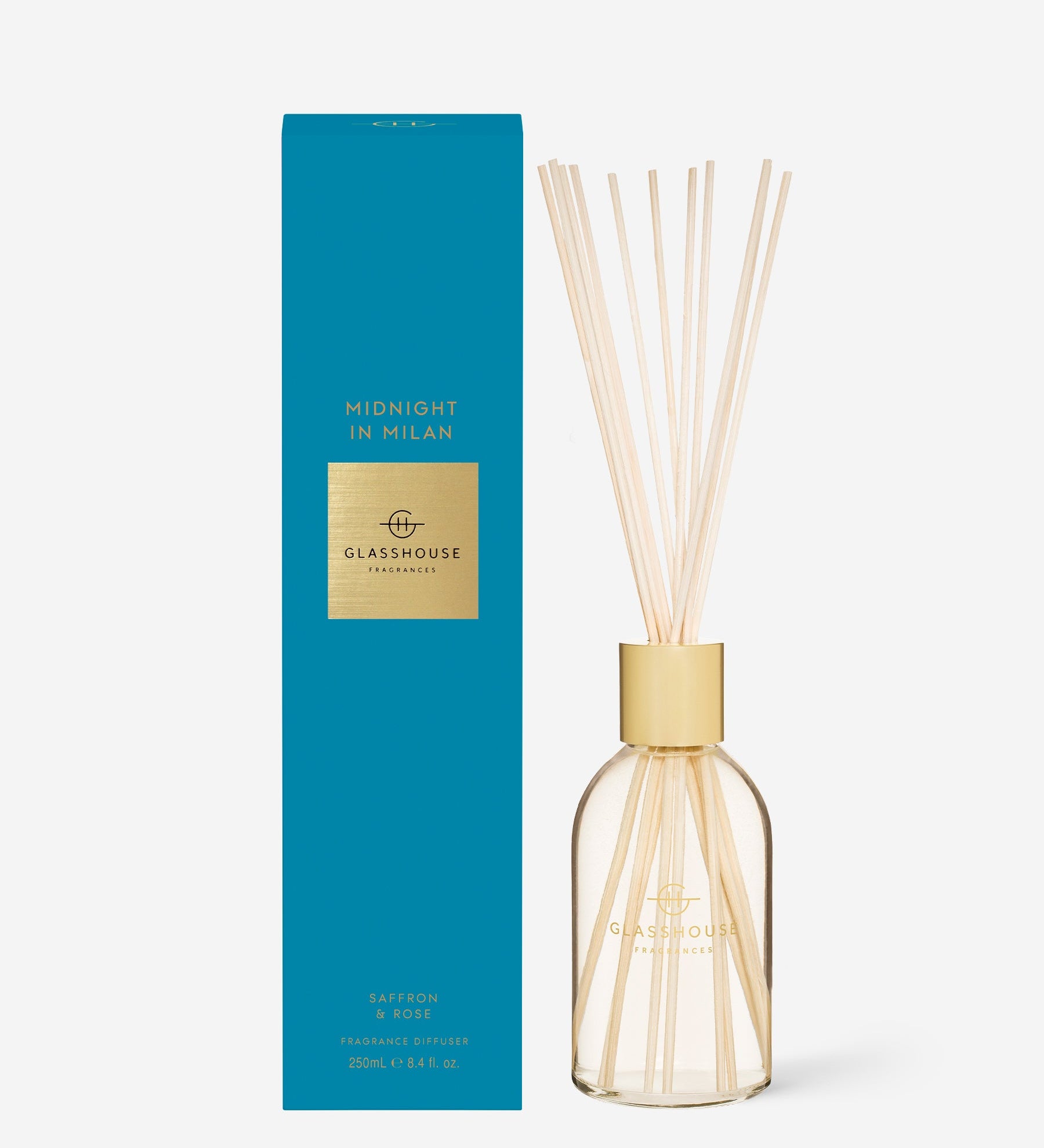 Glasshouse Fragrances 250ml Fragrance Diffuser Midnight in Milan