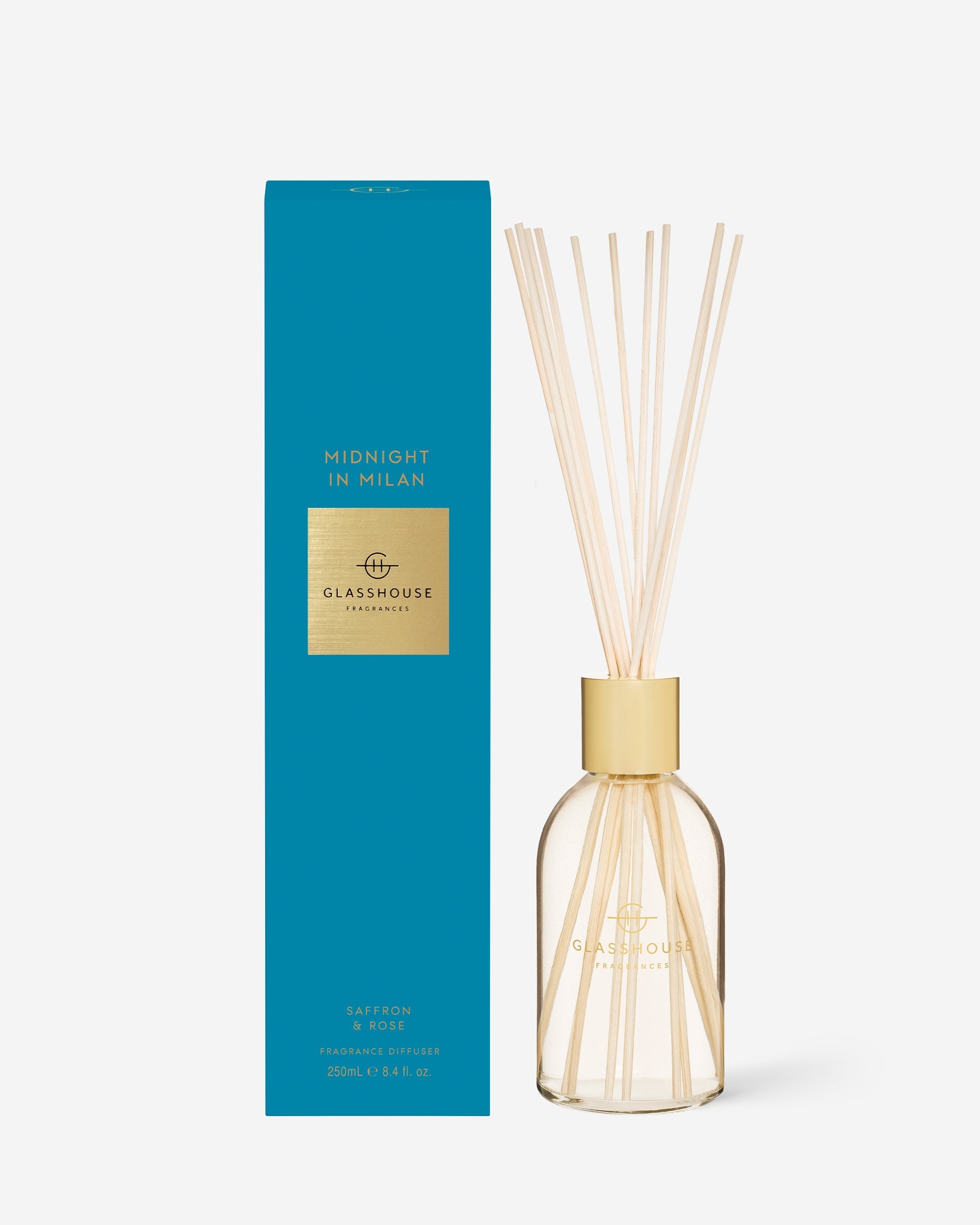 Glasshouse Fragrances 250ml Fragrance Diffuser Midnight in Milan