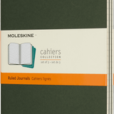 MOLESKINE - CAHIER NOTEBOOK | SET OF 3 | RULED | LARGE | MYRTLE GREEN