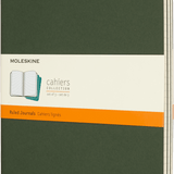 MOLESKINE - CAHIER NOTEBOOK | SET OF 3 | RULED | EXTRA LARGE | MYRTLE GREEN