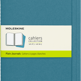 MOLESKINE - CAHIER NOTEBOOK | SET OF 3 | PLAIN | LARGE | BRISK BLUE