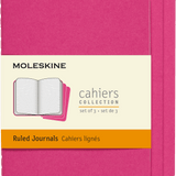 MOLESKINE - CAHIER NOTEBOOK | SET OF 3 | RULED | LARGE | KINETIC PINK