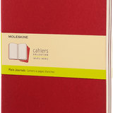 MOLESKINE - CAHIER NOTEBOOK | SET OF 3 | PLAIN | EXTRA LARGE | CRANBERRY RED