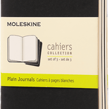 MOLESKINE - CAHIER NOTEBOOK | SET OF 3 | PLAIN | POCKET | BLACK