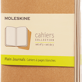 MOLESKINE - CAHIER NOTEBOOK | SET OF 3 | PLAIN | POCKET | KRAFT
