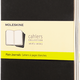 MOLESKINE - CAHIER NOTEBOOK | SET OF 3 | PLAIN | LARGE | BLACK
