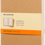MOLESKINE - CAHIER NOTEBOOK | SET OF 3 | RULED | LARGE | KRAFT