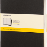 MOLESKINE - CAHIER NOTEBOOK | SET OF 3 | GRID | EXTRA LARGE | BLACK