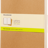 MOLESKINE - CAHIER NOTEBOOK | SET OF 3 | PLAIN | EXTRA LARGE | KRAFT