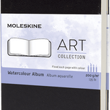 MOLESKINE - ART WATERCOLOUR ALBUM | PLAIN | POCKET | BLACK
