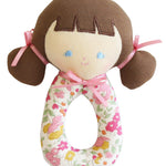 Alimrose Audrey grab rattle ring handle detail
